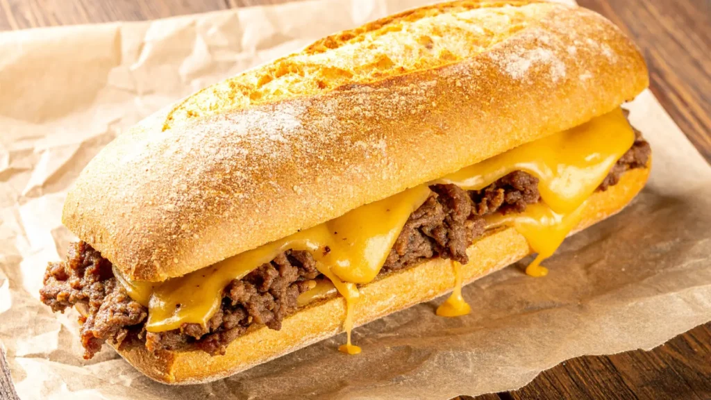 Philly cheesesteak takeout